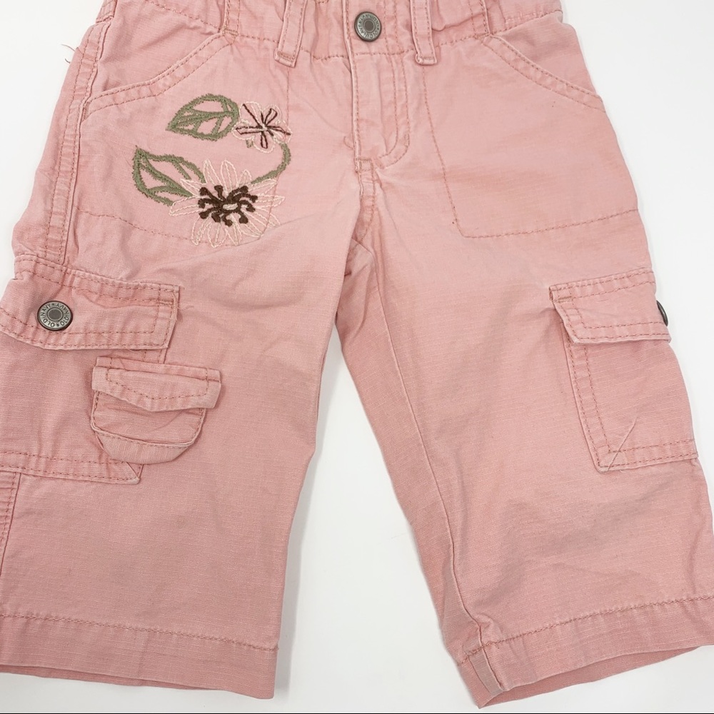 Old Navy Girls 3T Capri Pink Embroidered Pants